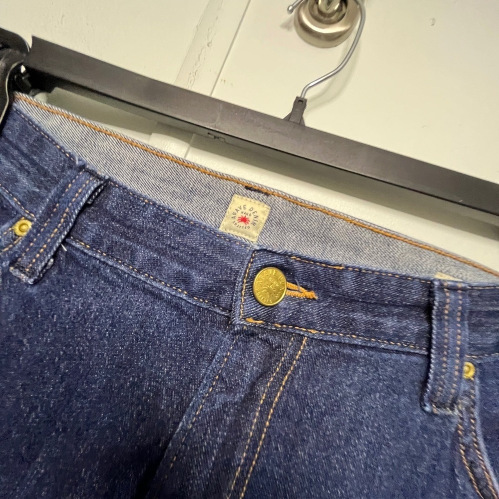 Agave Denim No 7 Relaxed Fit Jeans Mens 44 Bixby Ranch Flex Rinse Made in USA - Picture 3 of 10